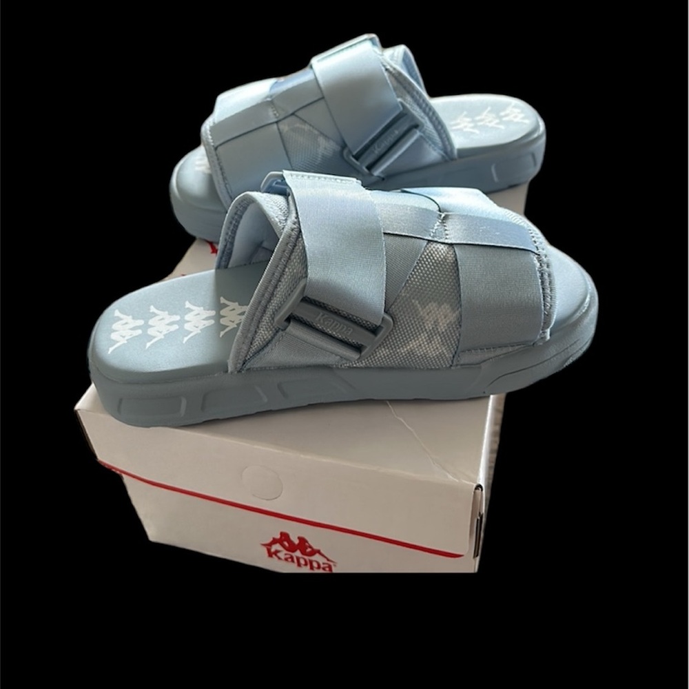 Blue Kappa Slides ! Never Worn